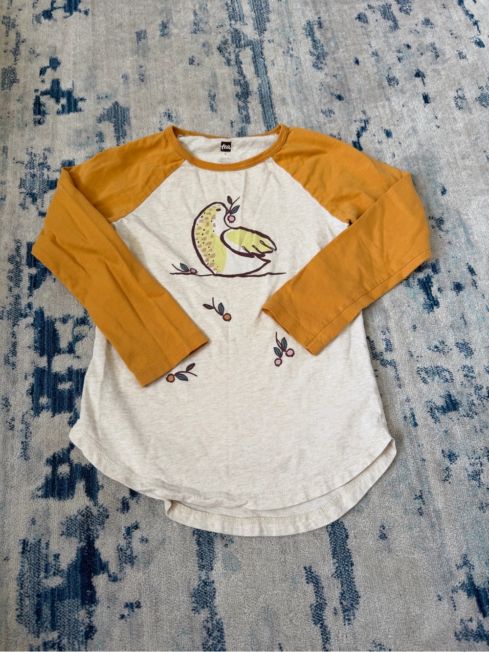 Tea Collection Bird Graphic Tshirt Girl’s Size 6